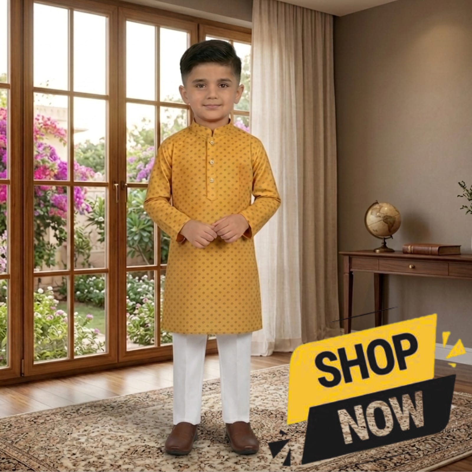 Baby Boys Shalwar Kurta Set | Pakistani Ethnic Wear for Kids & Toddlers