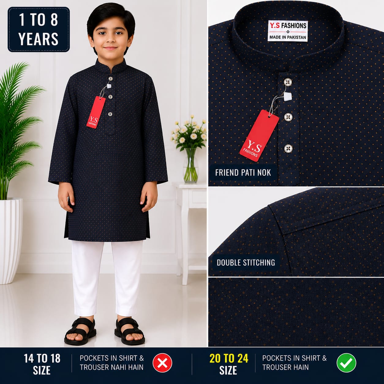 Pakistani Kids Kurta Pajama